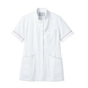 【住商モンブラン】住商モンブラン 73-2022 ナースジャケット 半袖 白 ラベンダー & ピンク Sサイズ