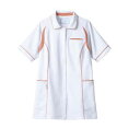 【住商モンブラン】住商モンブラン CHM052-0192 レディスジャケット 半袖 ホワイト コーラルピンク 3L