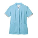 【住商モンブラン】住商モンブラン PP302-31 ナースジャケット 半袖 サックス ライトグレー L