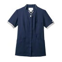 【住商モンブラン】住商モンブラン PP302-91 ナースジャケット 半袖 ネイビー ライトグレー L