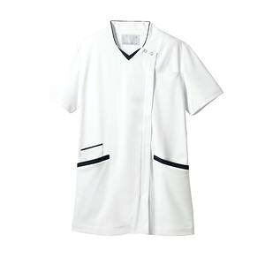 【住商モンブラン】住商モンブラン 73-2249 スクラブ レディス 半袖 白 ネイビー M