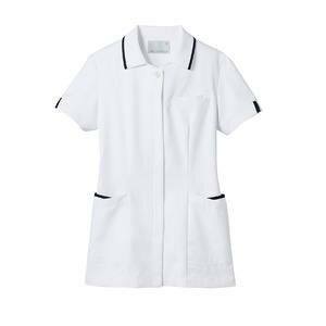 【住商モンブラン】住商モンブラン 73-2421 ナースジャケット 半袖 白 ネイビー SS