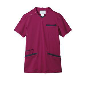 【住商モンブラン】住商モンブラン 72-1388 スクラブ 兼用半袖バーガンディ ネイビー 5L