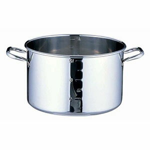 【遠藤商事 TKG】TKG SA パワー デンジ 半寸胴鍋 目盛付 蓋無 45cm AHV8945 遠藤商事