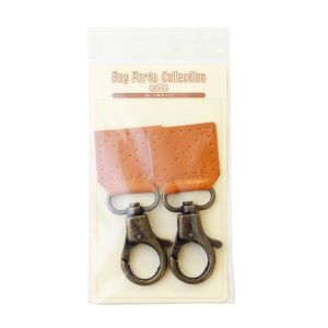 【日本紐釦貿易 Nippon Chuko】NBK 本革ナスカンパーツ W40×H90mm キャメル 2個 MAP127-Y 日本紐釦貿易