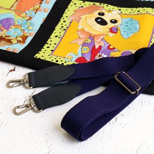 【日本紐釦貿易 Nippon Chuko】NBK バーバリー織 ショルダー 巾30mm 本革パーツ付 KT87-C 日本紐釦貿易