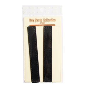 【日本紐釦貿易 Nippon Chuko】NBK 本革持手補強パーツ W18×H120mm ブラック 2個 MAP129-B 日本紐釦貿易