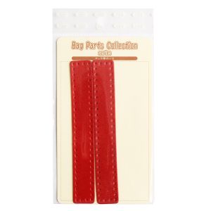 【日本紐釦貿易 Nippon Chuko】NBK 本革持手補強パーツ W18×H120mm レッド 2個 MAP129-R 日本紐釦貿易