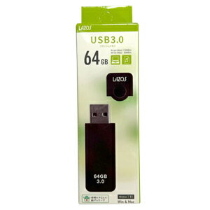 【LAZOS】LAZOS L-US64-CPB USBメモリ 64GB US