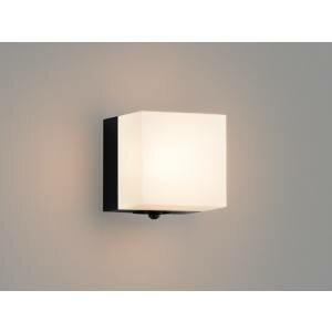 【三菱電機照明　MITSUBISHI】三菱 EL-V0501L1HN 屋外用照明 一体形 ブラケット ポーチ灯 クラス40 壁面取付専用 軒下用 人感センサ マルチタイプ ブラック/電球色