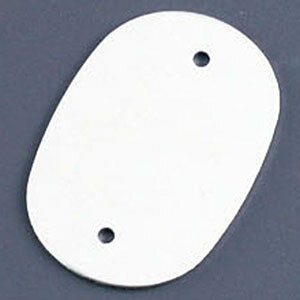 【オオイ金属】オオイ金属 カラーネームプレート 小判型 378-B シルバー 10枚入