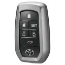 【カーメイト CARMATE】カーメイト DZ568 キーカバー トヨタ用E カーボン調 ガンメタ