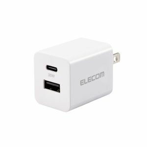 yELECOM GRzGR MPA-ACCP36WH AC[d USB[d 20W USB-C1|[g USB-A1|[g XCOvO zCg