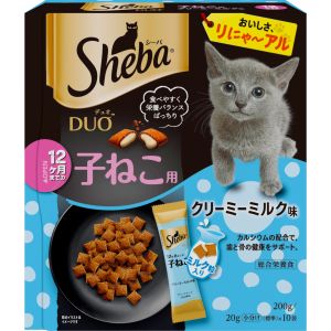 【マース MARS】マース シーバ デュオ 12ヶ月までの子ねこ用 クリーミーミルク味 200g 268010