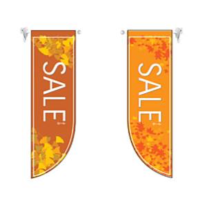 【のぼり屋工房】のぼり屋工房 両面フラッグ SALE 秋 R型 6040
