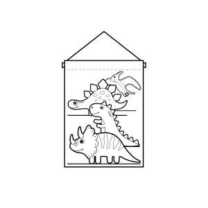 【のぼり屋工房】のぼり屋工房 塗絵タペ 恐竜 42580
