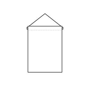 【のぼり屋工房】のぼり屋工房 塗絵タペ 白無地 42584