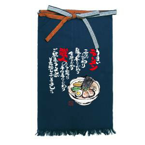 【のぼり屋工房】のぼり屋工房 フルカラー帆前掛 長 ラーメン イラスト 64192