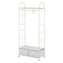 送料無料!!【萩原】萩原 KHR-3164WH ハンガーラック ホワイト メーカー直送 代引不可 北海道沖縄離島不可【smtb-u】