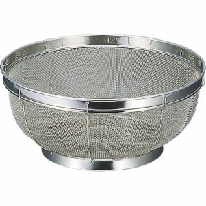 【金伊工業】金伊工業 18-8 シェイプライン 深型 ザル 25cm