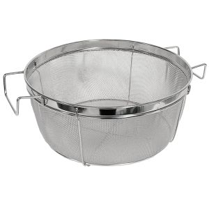 【金伊工業】金伊工業 KN 18-8 フライヤー用 丸 網カゴ 25cm PGS-08