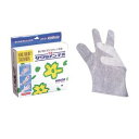 【精宏】サクラメン ポリエチレン エンボス手袋 デラックス DX 100枚入 白 Mサイズ