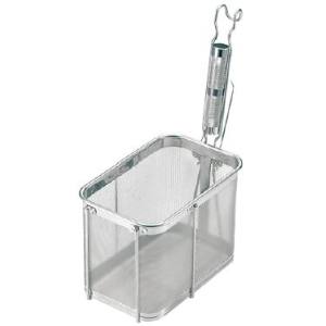 【新越ワークス】スリースノー ステンレス パイプ柄 角 てぼ 深型 タテ 冷凍麺用 新越ワークス TS