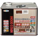 【アサヒペン】アサヒペン 油性強着色ウッドステイン 7L チーク