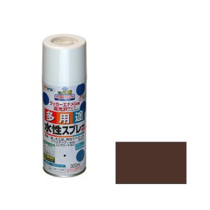 アサヒペン 水性多用途スプレー 300ml ブラウン