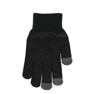 【おたふく手袋】おたふく手袋 G-889 スベリ止付タッチ手袋 ブラック