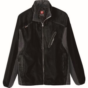 【アイトス】アイトス 10301-110-5L フードインジャケット 男女兼用 ブラックxチャコール 5Lサイズ(4)