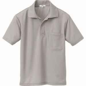 【アイトス】アイトス 10579-004-M 吸汗速乾 クールコンフォート 半袖ポロシャツ 男女兼用 グレー Mサイズ