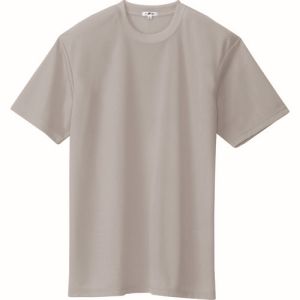 【アイトス】アイトス 10574-004-SS 吸汗速乾 クールコンフォート 半袖Tシャツ ポケット無し 男女兼用 グレー SSサイズ