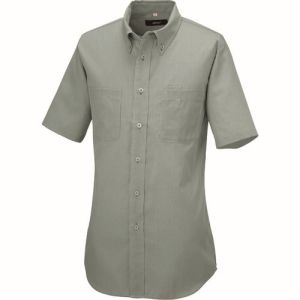 【アイトス】アイトス 50402-115-SS 半袖ボタンダウンシャツ コードレーン 男女兼用 グリーン SSサイズ