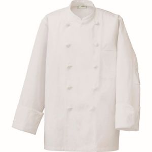 【アイトス】アイトス 861021-001-M コックコート 男女兼用 ホワイト Mサイズ