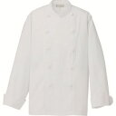 【アイトス】アイトス 861022-111-4L コックコート 男女兼用 ホワイト 4Lサイズ