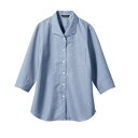 【住商モンブラン】住商モンブラン WC2221-4 ブラウス レディス 7分袖 ブルーチェック 11 レディス