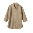 【住商モンブラン】住商モンブラン WC2221-7 ブラウス レディス 7分袖 ブラウンチェック 9 レディス