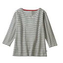 【住商モンブラン】住商モンブラン BW2507-10 カットソー 兼用 8分袖 ブラックボーダー S 男女兼用