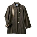 【住商モンブラン】住商モンブラン BW6501-8 コックコート 兼用 長袖 ブラウン ベージュ 3L 男女兼用