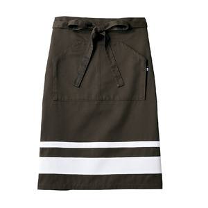 【住商モンブラン】住商モンブラン BW9505-72 サロンエプロン 兼用 ブラウン ホワイト フリー 男女兼用(3)