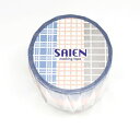 【カミイソ産商】カミイソ産商 マスキングテープ SAIEN UR-2026 チェック柄 3柄 15mmx7m 3巻