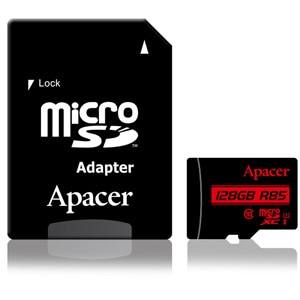 【アペイサー Apacer】Apacer AP128GMCSX10U5-R microSDXC 128GB UHS-I U1 クラス10 アダプタ付 マイクロSD メーカー保証5年