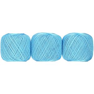 【オリムパス】オリムパス エミーグランデ レース糸 合細 Col.364 水色系 50g 約218m x 3玉セット EMMY-364