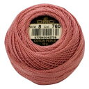 【DMC】DMC 8番糸 刺繍糸 パール コットンパール糸 80m #760 赤系 DMC8-760