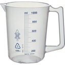 【トラスコ中山 TRUSCO】トラスコ中山 HPB-1000 ポリプロピレン青目盛ビーカー 1000ml 取手付