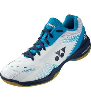 【ヨネックス YONEX】ヨネックス バドミント シューズ パワークッション65Z SHB65Z3 ホワイト×オーシャンBL 725 22.0