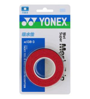 【ヨネックス YONEX】ヨネックス テニス ウェットスーパーメッシュグリップ 3本入り AC1383 ワインレッド 037 【ヨネックス YONEX】ヨネックス テニス ウェットスーパーメッシュグリップ 3本入り AC1383 ワインレッド 037