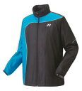 【ヨネックス YONEX】ヨネックス メンズ レディース テニス 裏地付ウィンドウォーマーシャツ 70081 ブラック×ブルー 188 M