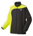 【ヨネックス YONEX】ヨネックス メンズ レディース テニス 裏地付ウィンドウォーマーシャツ 70081 ブラック×アシッドイ 608 S
